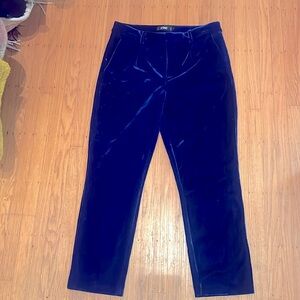 Maison Simons Icône blue velvet trouser style pants